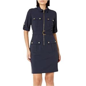 Zac & Rachel Utilitarian Belted 4 Pocket Shirt Dress
